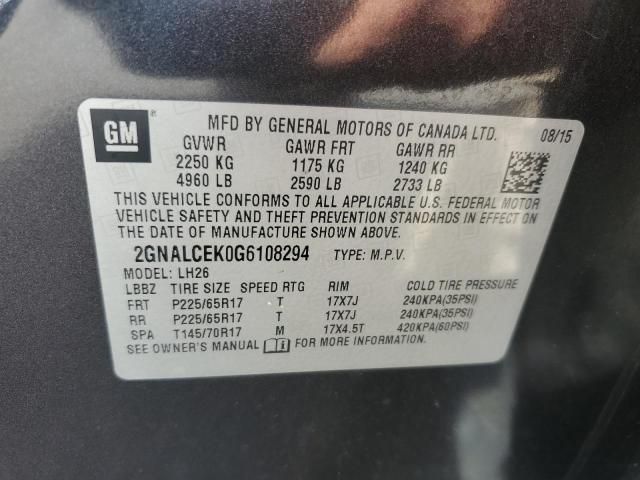 2016 Chevrolet Equinox lt