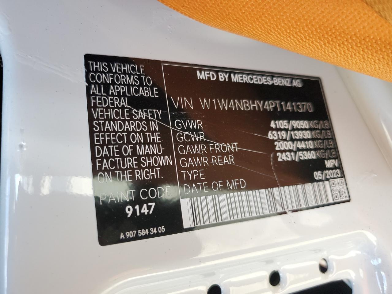 2023 Mercedes-Benz Sprinter 2500