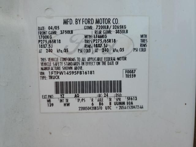 2005 Ford F150 Supercrew