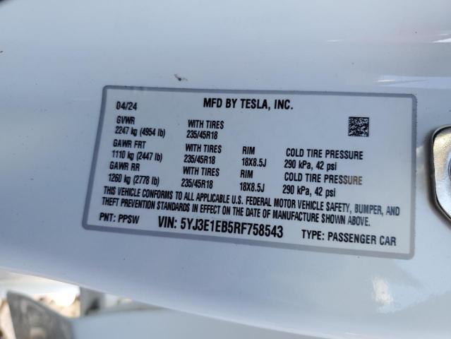 2024 Tesla Model 3