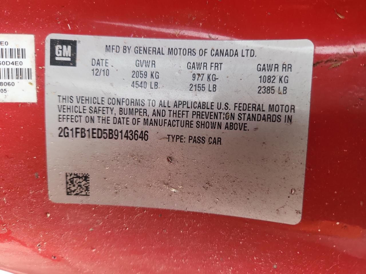 2011 Chevrolet Camaro lt