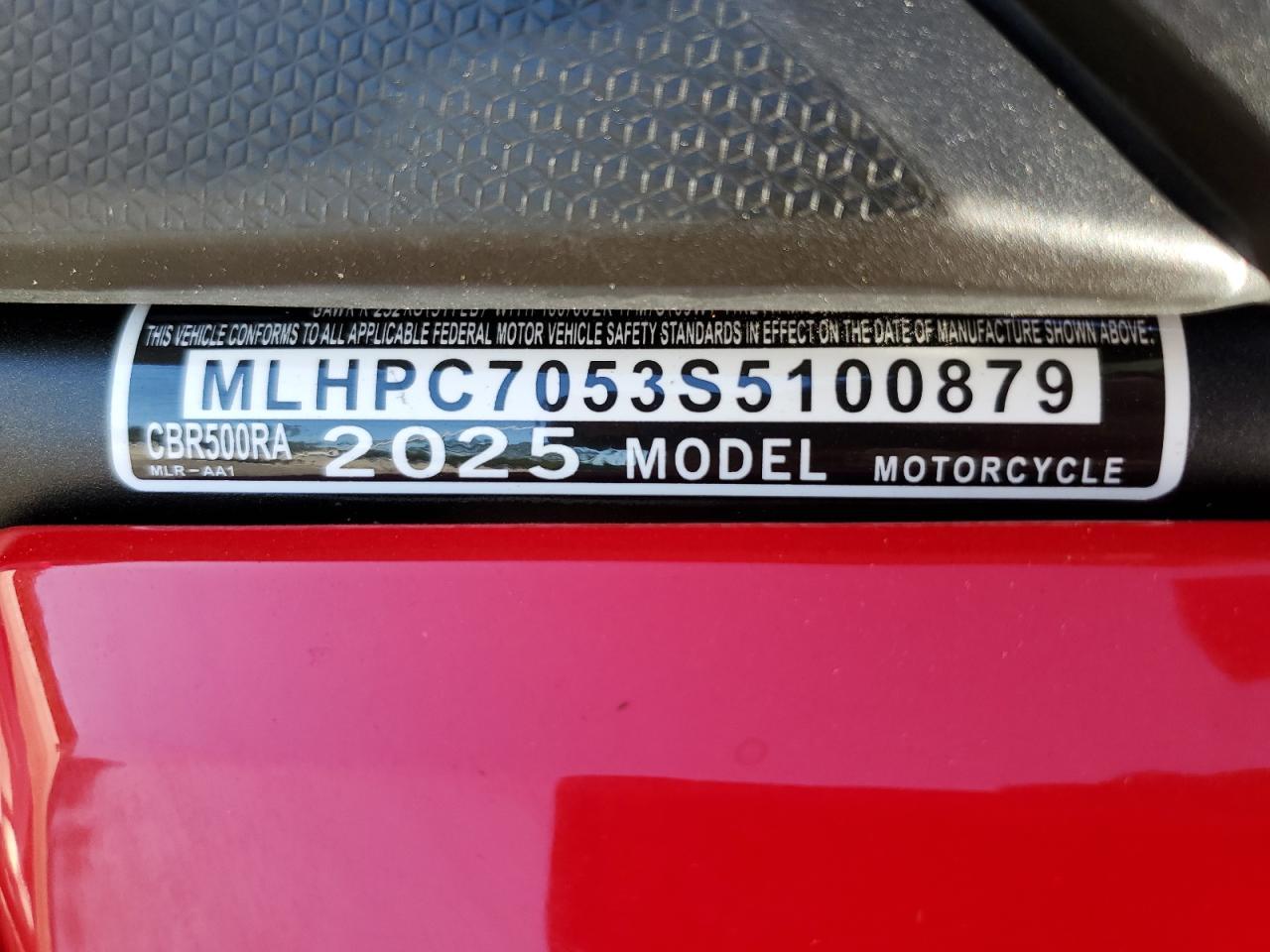 2025 Honda CBR500 RA