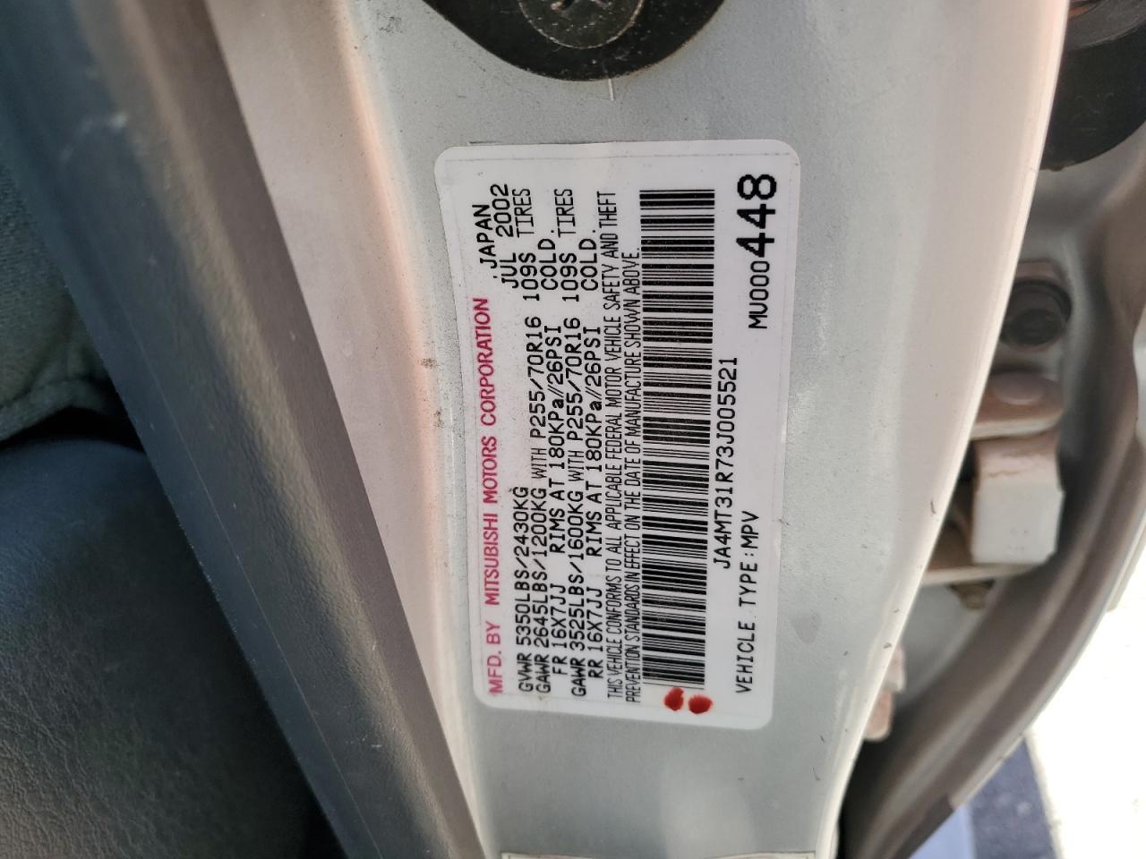 2003 Mitsubishi Montero Sport xls