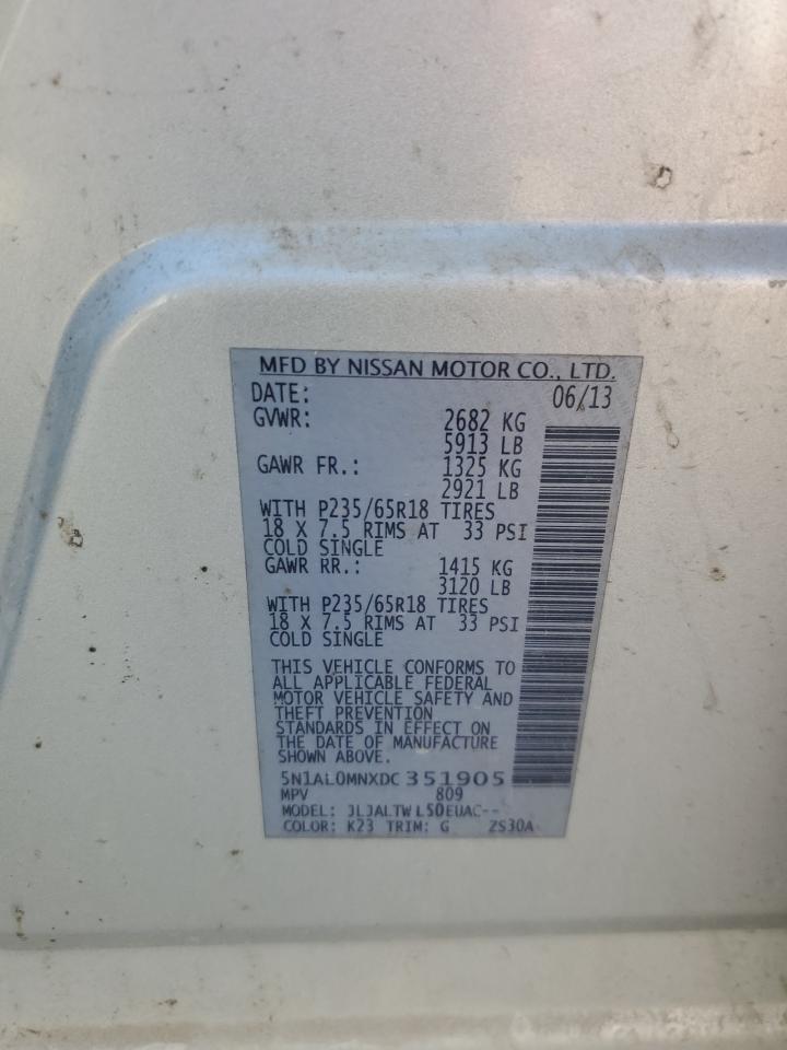 2013 Infinity Jx35 Base