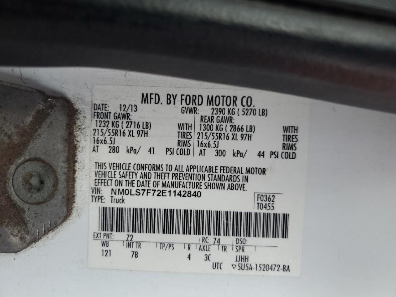 2014 Ford Transit Connect xlt