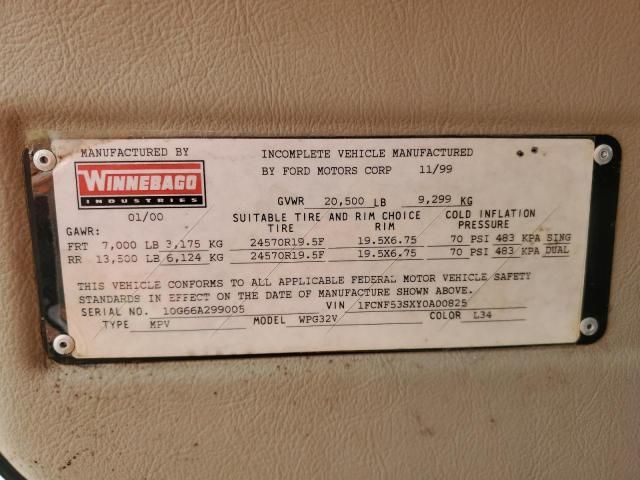 2000 Ford F550 Super Duty Stripped Chassis