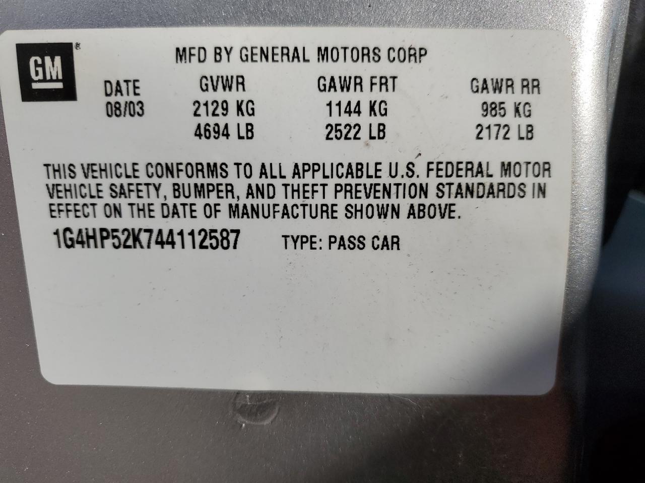 2004 Buick Lesabre Custom