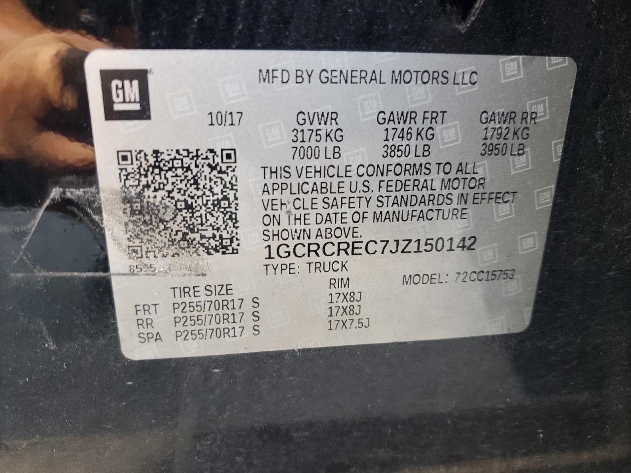 2018 Chevrolet Silverado C1500 lt