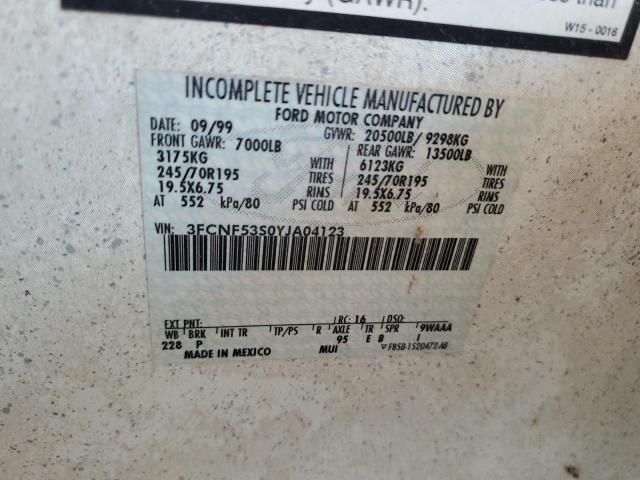 2000 Ford F550 Super Duty Stripped Chassis