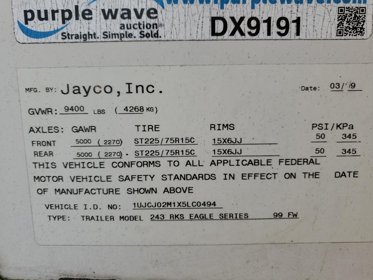1999 Jayco Eagle