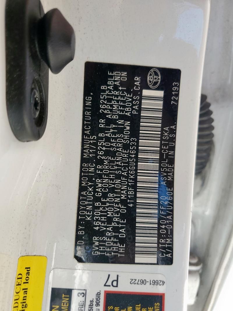 2016 Toyota Camry LE