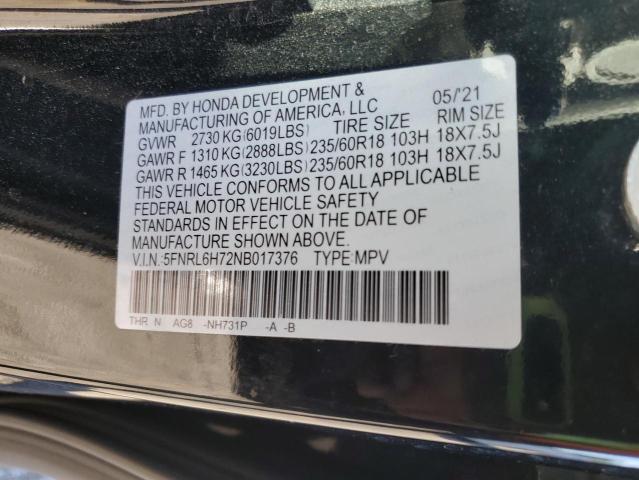 2022 Honda Odyssey exl