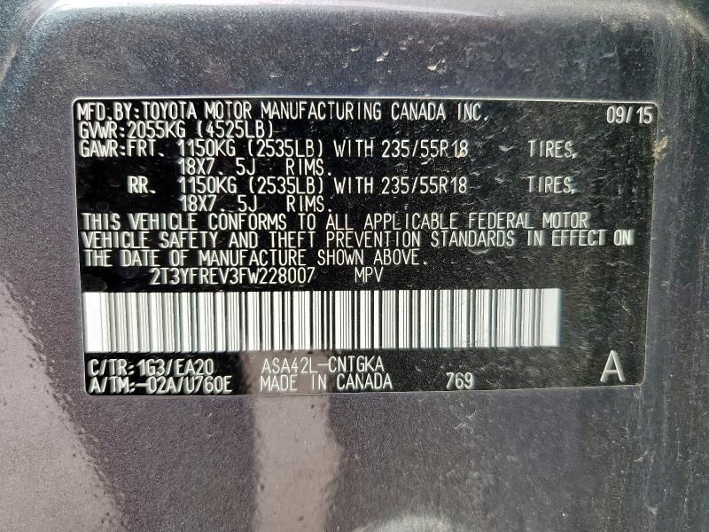 2015 Toyota Rav4 Limited