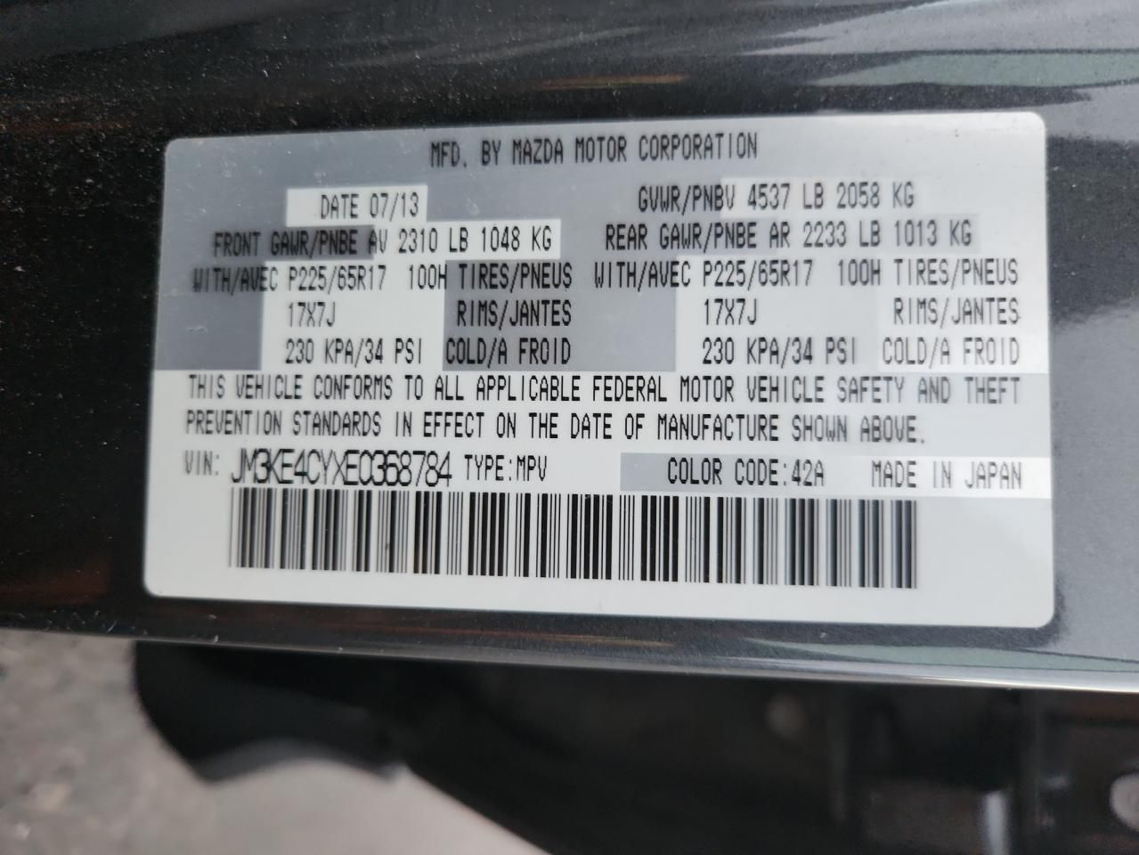 2014 Mazda Cx-5 Touring