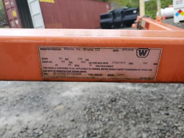 2013 Wanco Wtsp Arrow Board Trailer