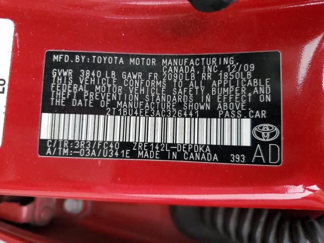 2010 Toyota Corolla Base