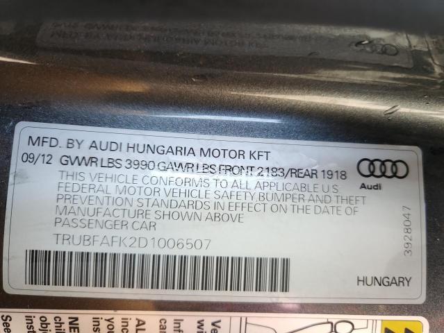 2013 Audi Tt Premium Plus