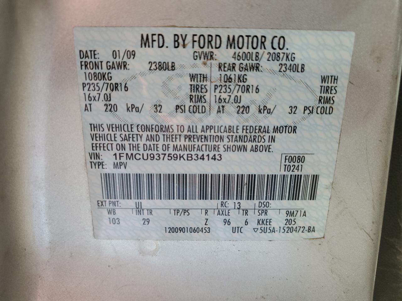2009 Ford Escape xlt