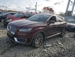 Lincoln Nautilus Vehiculos salvage en venta: 2019 Lincoln Nautilus Reserve
