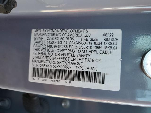 2023 Honda Ridgeline rtl