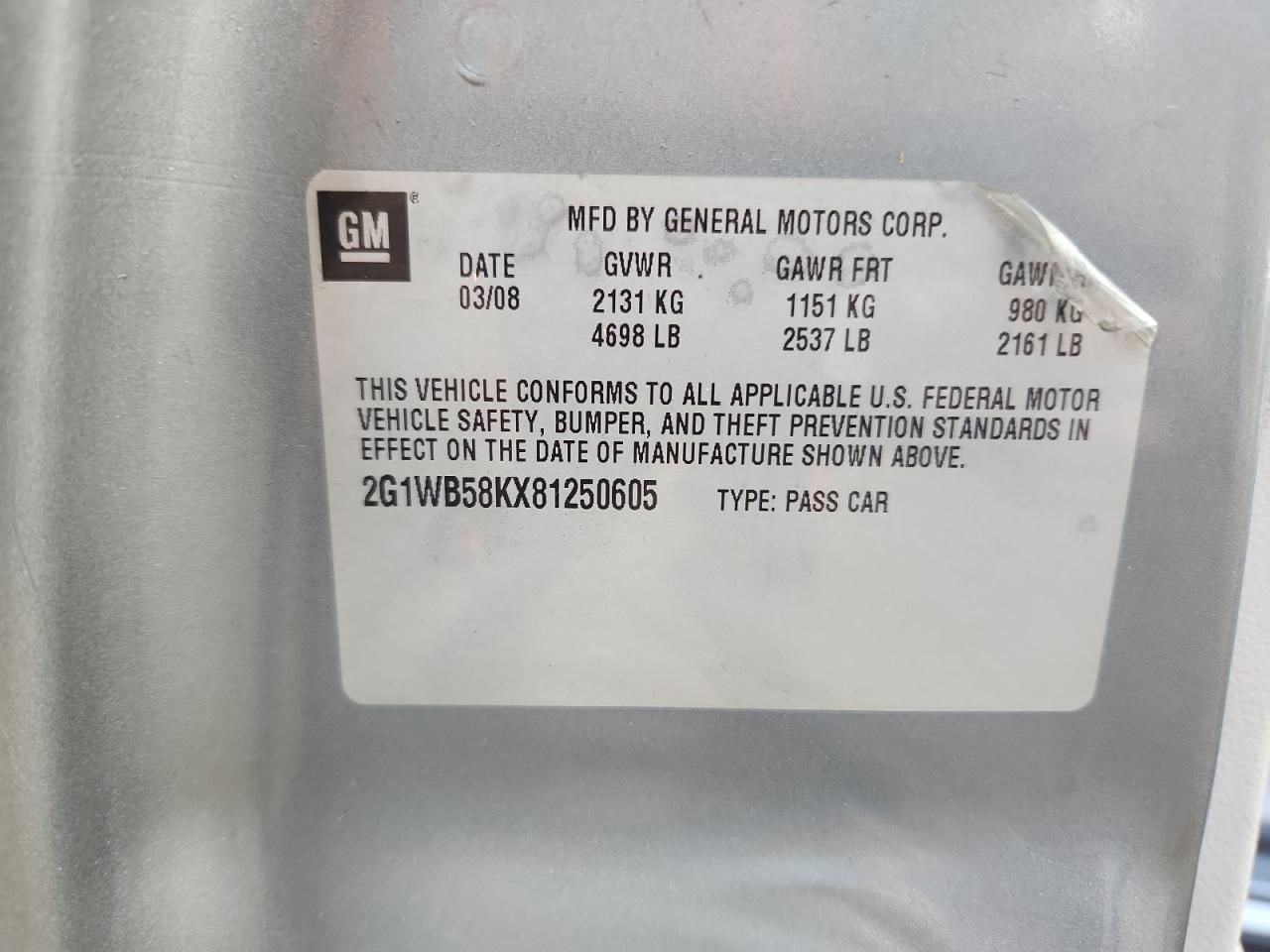 2008 Chevrolet Impala ls