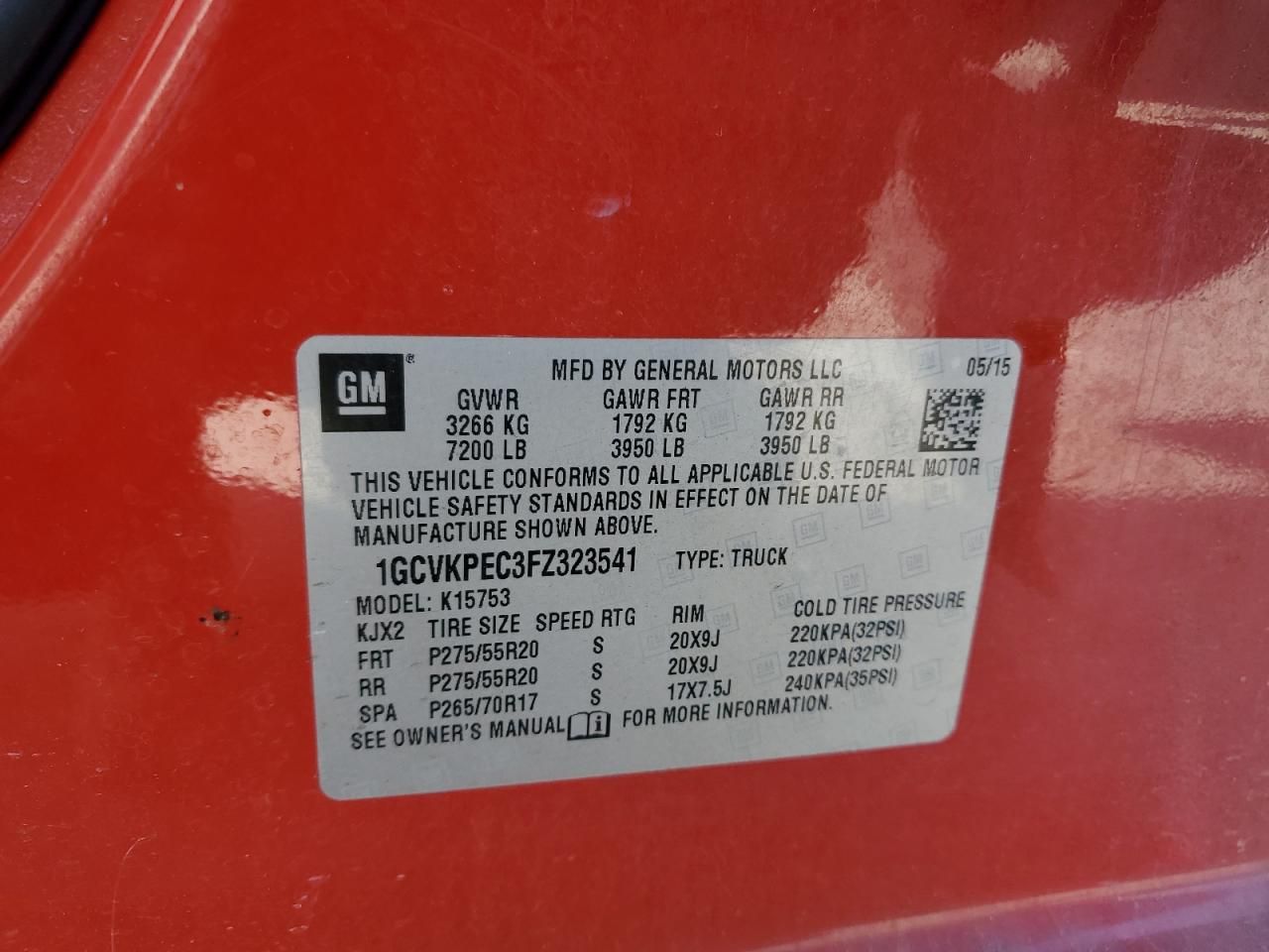 2015 Chevrolet Silverado K1500