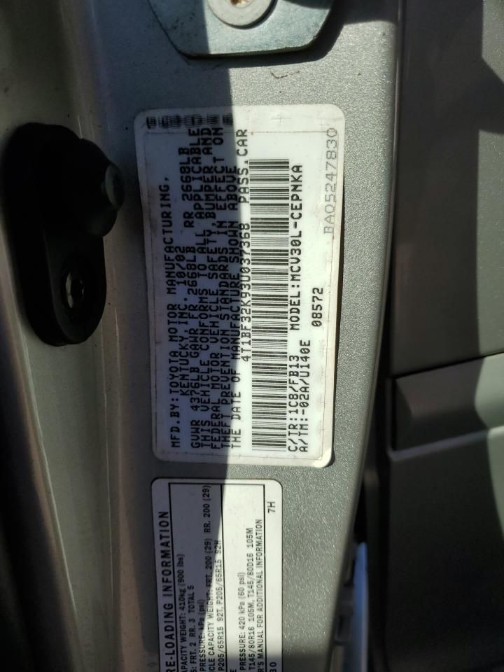 2003 Toyota Camry le