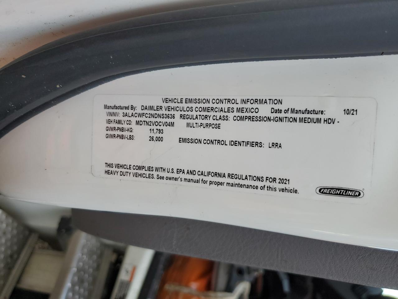 2022 Freigliner 2022 Freightliner Business Class M2 Refrigerated B