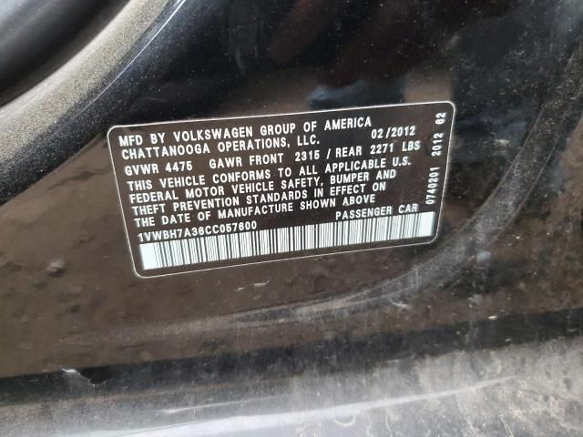 2012 Volkswagen Passat SE
