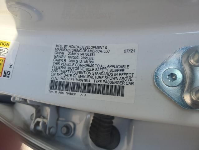 2021 Honda Accord Sport se