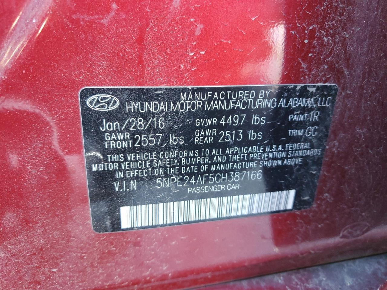 2016 Hyundai Sonata se