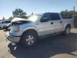 Salvage trucks for sale at San Martin, CA auction: 2006 Ford F150 Supercrew