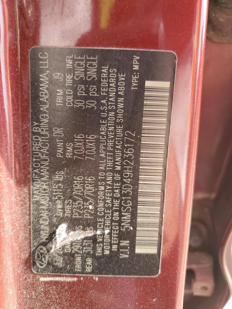 2009 Hyundai Santa fe gls