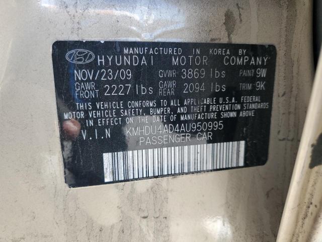 2010 Hyundai Elantra Blue