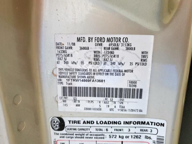 2009 Ford F150 Supercrew