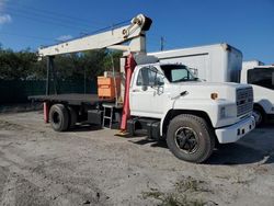 1990 Ford F800 Crane Truck en venta en West Palm Beach, FL