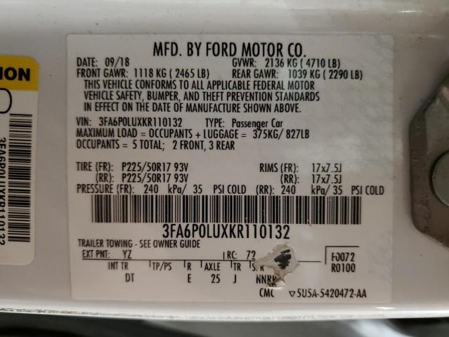 2019 Ford Fusion se