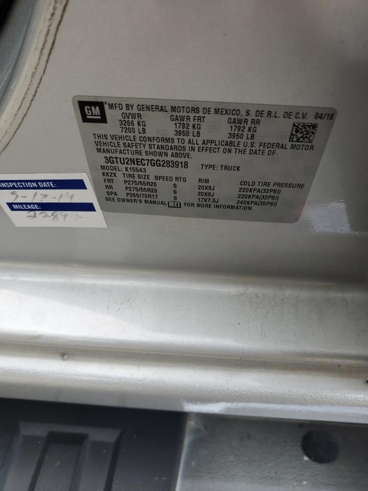 2016 GMC Sierra K1500 slt