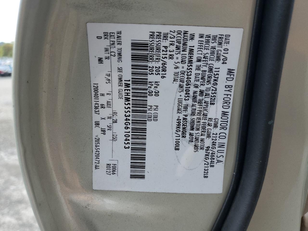 2004 Mercury Sable ls Premium