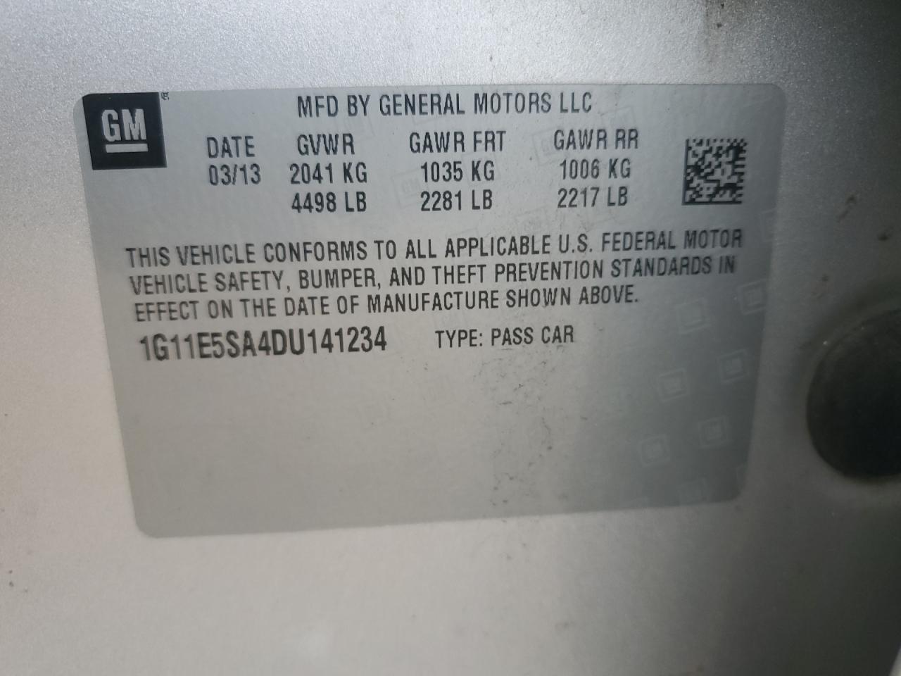 2013 Chevrolet Malibu 2LT