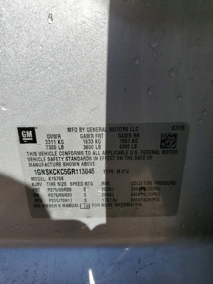 2016 Chevrolet Tahoe K1500 ltz