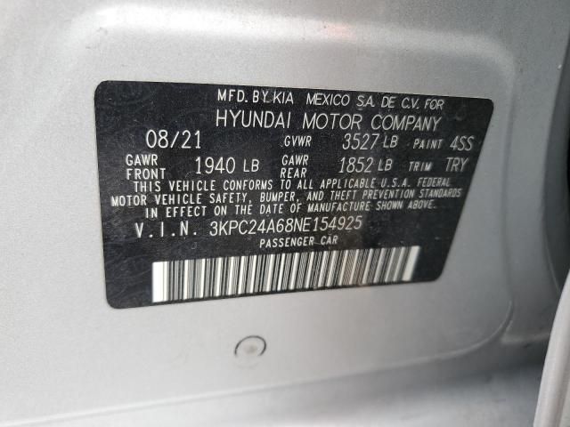 2022 Hyundai Accent SE