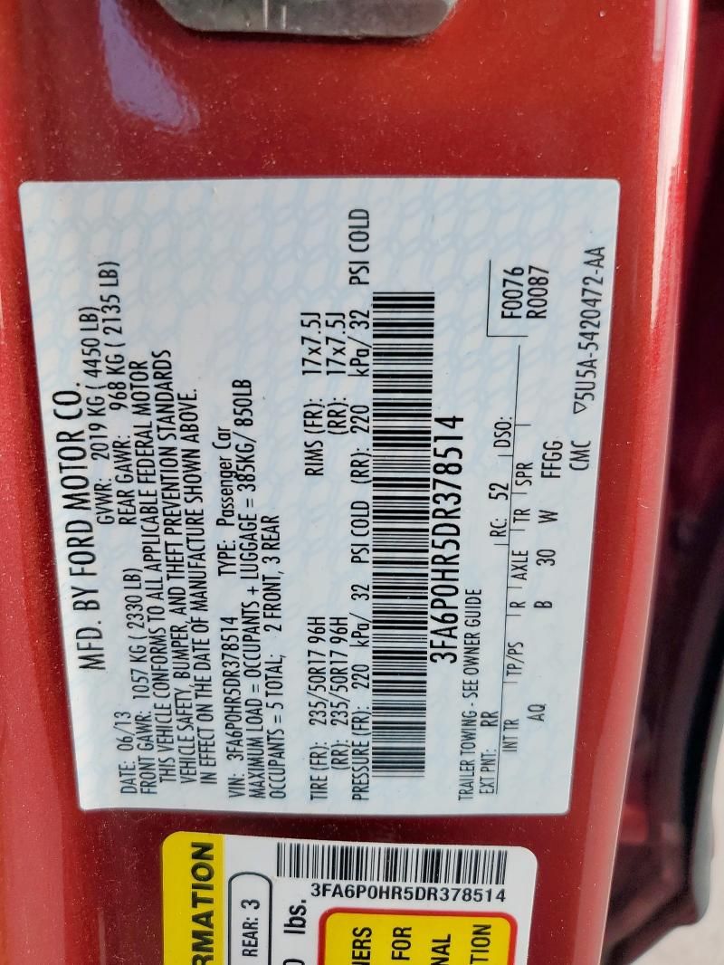 2013 Ford Fusion SE