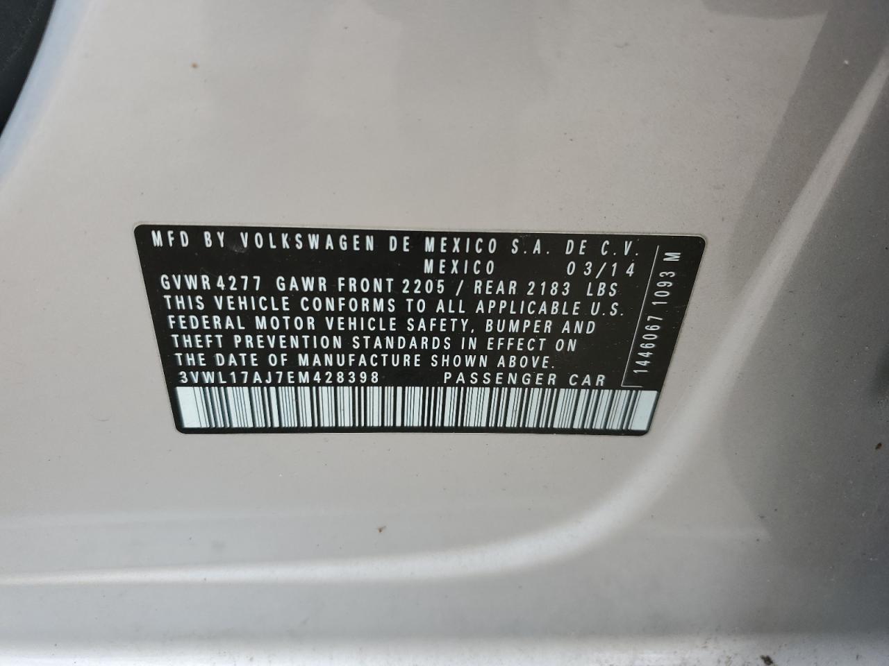 2014 Volkswagen Jetta sel