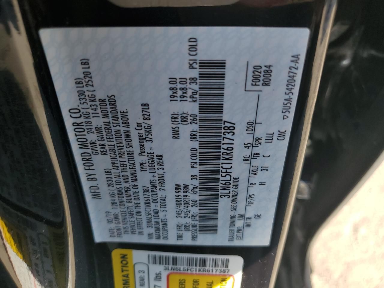 2019 Lincoln Mkz Reserve ii