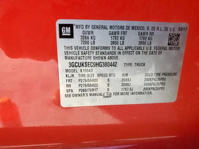 2017 Chevrolet Silverado K1500 LTZ