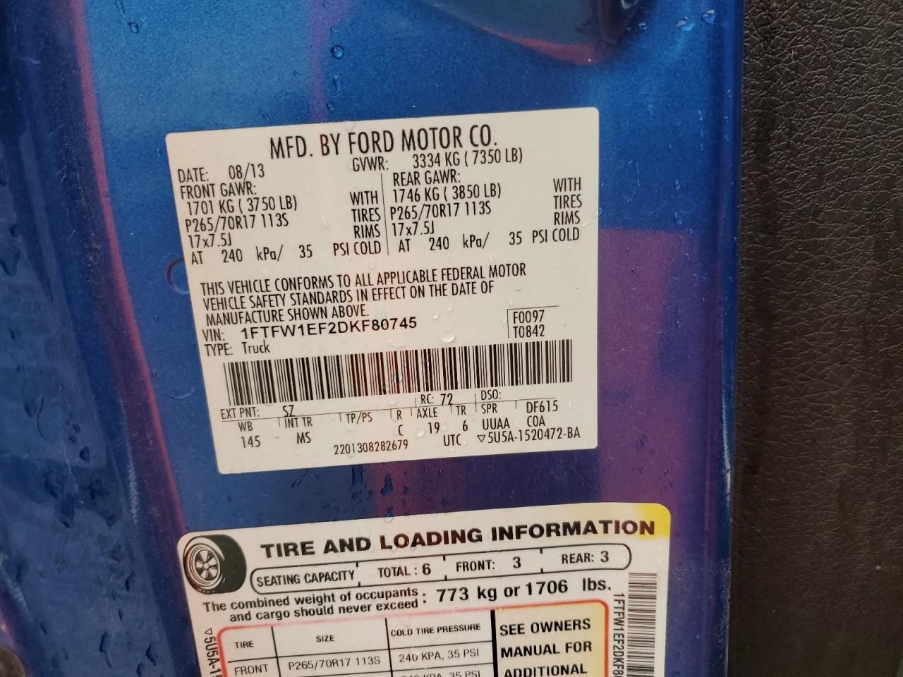 2013 Ford F150 Supercrew