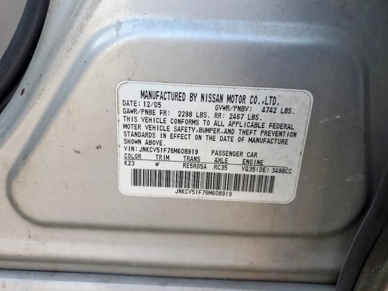 2006 Infiniti G35
