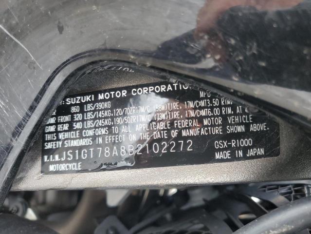 2011 Suzuki Gsx-r1000