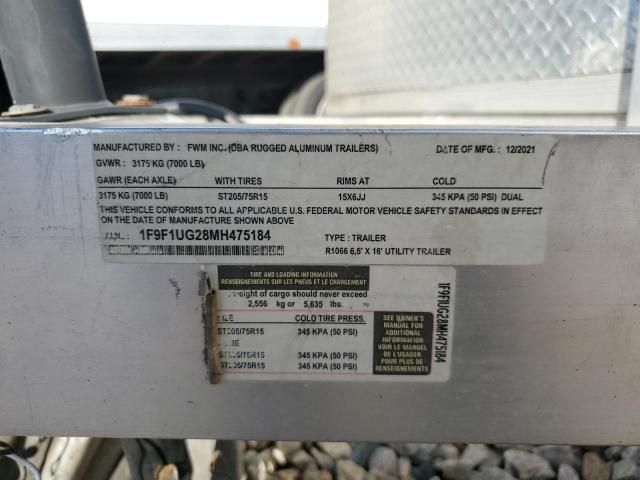 2021 Others 2021 Greenwater R1066 Utility Trailer